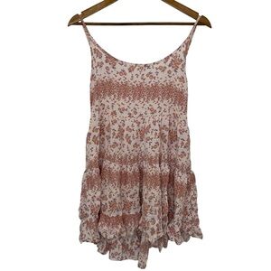 Pink Floral Babydoll Dress